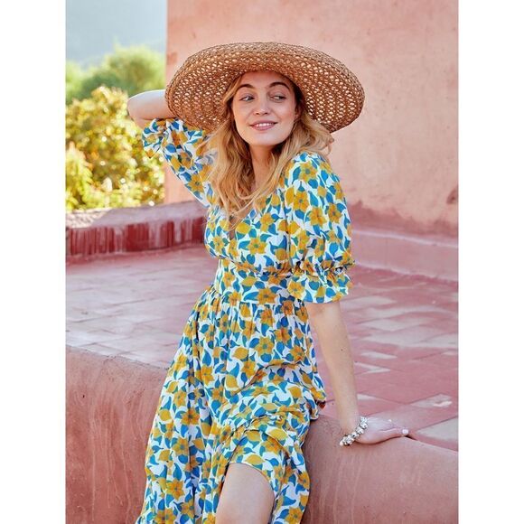 Soi Paris Bohemian Capri Print Dress in Capri Size 34 2 - Picture 6 of 11